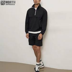 Vente en gros de vêtements de sport de haute qualité, survêtement coupe ajustée 100% survêtements zippés en polyester à rayures latérales pour hommes, survêtement vintage - Product Image 5