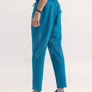 Custom Logo Men's Plus Size Casual Sportswear Training Trouser Mid Waist Straight Pattern Polyester/Cotton Quick Dry Breathable - Product Image 3