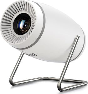 Mini projecteur de cinéma portable avec WiFi et Bluetooth, prise en charge 4K 1080P, 180 °   Écran rotatif de 130 pouces, compatible avec la correction automatique de la distorsion trapézoïdale - Product Image 1