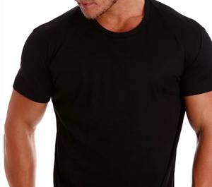 เสื้อยืดลำลองผู้ชายแบบแพ็ค 3 ตัว ผ้าโพลีเอสเตอร์ผสมคอตตอน 100% ลายเรียบ น้ำหนัก 220 กรัม ผ้าถัก ยับยาก แห้งเร็ว - Product Image 1