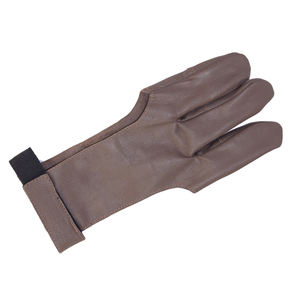 Adjustable Leather <b>Archery</b> <b>Gloves</b> Wholesale Non-Slip and Breathable with Very Cheap Price - Product Image 2