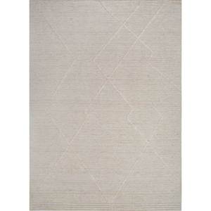 พรมทอมือขนาดใหญ่สีเบจและสีน้ำตาล ลายเรขาคณิต รูปทรงสี่เหลี่ยมผืนผ้า สำหรับใช้ในบ้าน ห้องโถง ห้องพักอาศัย รุ่น Hwt-35 - Product Image 1