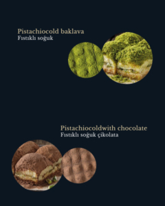 Premium Halal Handmade Sweet Pistachio Cold Baklava Traditional Turkish <b>Dessert</b> with Milk and Pistachio - Product Image 3