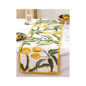 Chemin de table festif en coton 100% réactif teint, imprimé lapin mignon, tissage gaufré 230 GSM, écologique, durable, lavable en machine, 40x200 cm - Product Image 4