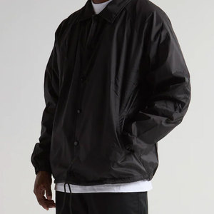 Veste coupe-vent de qualité supérieure à prix de gros, veste de coach à boutons, service OEM ODM, vestes brodées personnalisées - Product Image 6