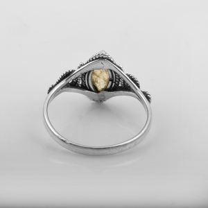 Labradorite bleue pierre précieuse éternité Vermeil bague bijoux en argent Sterling pur 925 pour les fêtes beaux bijoux en argent de mode - Product Image 5