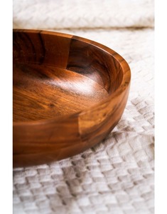 Acacia wood <b>Snack</b> <b>Bowl</b> - Product Image 4