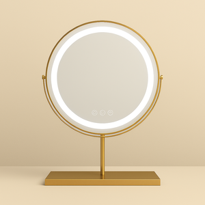 Tùy chỉnh HD thông minh Led trang điểm gương với cảm ứng chuyển đổi kim loại khung nghệ thuật trang trí nội thất thiết kế cho sinh nhật Máy tính để bàn gương cho đám cưới - Product Image 1