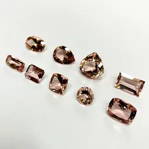 Piedra preciosa suelta de morgonita Rosa natural, tamaño libre y calibración, piedra preciosa de melocotón Pinkinsh para la fabricación de joyas
