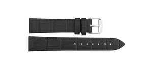 1304 Black Classic Genuine Luxury Leather Bracelet Strap 8-24mm Stainless Steel Buckle Soft Light Breathable Craft Smartwatches - Product Image 3