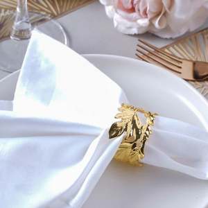 Rond de serviette créatif en or et argent Vente en gros Mariage Restaurant Hôtel Villa Argent Or Personnalisé selon le client Fabriqué en Inde - Product Image 5