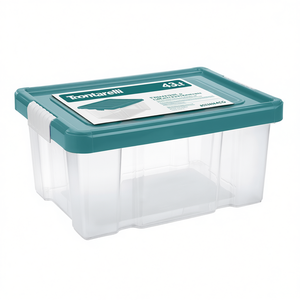 Tontarelli Caja de Almacenamiento de Plástico con Ruedas, 43 Litros, Verde, Modelo 8035636ACG - Product Image 2