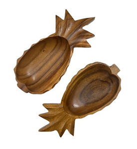 Wood <b>Bowl</b> Pineapple Shape Design Restaurants Parties Manufacture Flatware Wood <b>Dessert</b> <b>Bowl</b> - Product Image 4