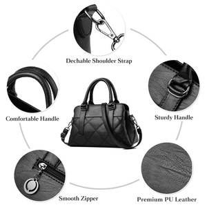 Sacs à main pour femmes Sac en cuir PU pour femmes Longue bandoulière Grande capacité Sacs à main Fermeture à glissière Conception personnalisée du fabricant - Product Image 4