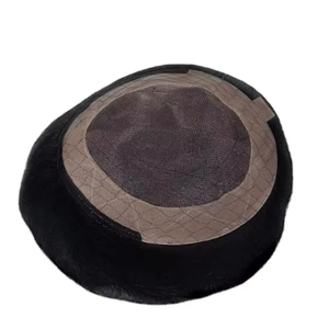 Toupet en cheveux humains à base mono, perruque à base mono, prothèse capillaire en cheveux humains, taz hair bd - Product Image 1