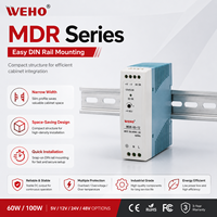 Alimentation électrique à découpage industrielle MDR série AC/DC ultra-mince sur rail DIN, 10W, 20W, 40W, 60W, 100W, 5V, 12V, 24V, 36V, 48V