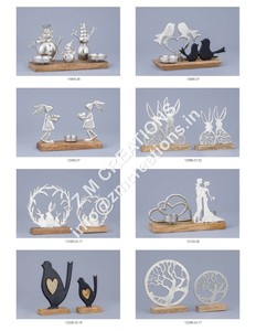 Arbre de Noël Noeud Sculpture Bois & Métal Cadre Décor De Noël Usine En Gros Options Personnalisées Décor À La Maison Cadeaux - Product Image 2