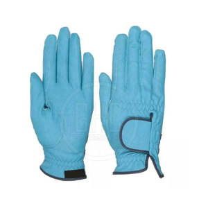Gants d'équitation à impact, best-seller en gros, antidérapants, respirants, doigts entiers, unisexe, en cuir, en vente en ligne - Product Image 1