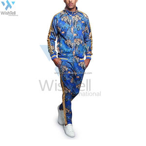 Survêtement de sport pour homme en coton/polyester, logo personnalisé, style tendance, pull-over uni, poche cargo, haute qualité, séchage rapide - Product Image 6