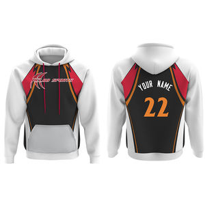 Venta al por mayor Sublimado Béisbol Sudaderas Deportes Béisbol Impresión digital Equipo Sudadera con capucha Sudaderas con capucha para hombres Mujeres - Product Image 6
