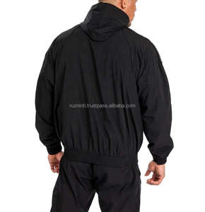 Conjunto Deportivo Cortavientos para Hombre y Mujer, de Secado Rápido, con Capucha, para Entrenamiento, Correr, Trotar, al Aire Libre, con Costuras en Contraste, Acanalado, Simple, 100% - Product Image 5