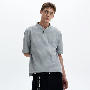 Camiseta Personalizada con Logotipo para Hombre, 100% Algodón, Tejido de Punto, Secado Rápido, Estilo Retro Urbano, Informal para Parejas Jóvenes, Cuello Redondo, Estilo Lavado - Product Image 3