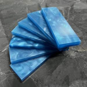 Matériau de manche de couteau en résine époxy fait à la main de qualité supérieure blanc poli personnalisé pour les fabricants de couteaux projets d'artisanat de poignée de bricolage - Product Image 6