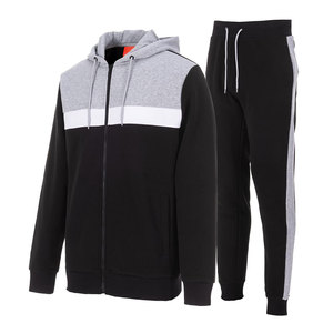 Chándal sostenible para hombre, conjunto de sudadera de lana de algodón para correr, chándal de diseño personalizado de moda callejera transpirable para hombre - Product Image 1