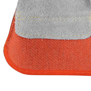 707 gros cuir de paume tissu rouge sécurité du travail industriel machiniste main gants de soudage de protection - Product Image 6