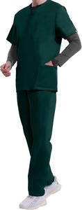 Conjunto de Top y pantalones para hombre, ropa de trabajo profesional, conjunto de uniforme para hombre, diseño Simple, uso práctico - Product Image 2