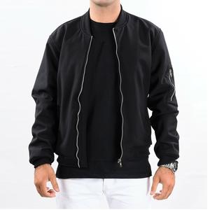 Chaqueta Bomber Personalizada de Invierno 2026 para Hombre, Cortavientos, Delgada, Transpirable, Estilo Urbano, Manga Larga, Color Negro, Hecha a Medida - Product Image 1