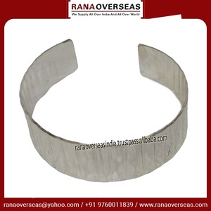 Textured Brass Cuff Bracelet Adjustable Open <b>Bangle</b> In Three Finished for <b>Men</b> Women Handmade Fashion Jewelry - Product Image 6