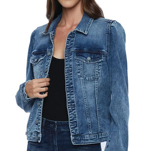 Light weight custom made Women Denim <b>Jacket</b> breathable anti wrinkle durable stuff Women Denim <b>Jacket</b> with cheap rate - Product Image 4