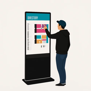 Écran d'affichage numérique tactile intelligent professionnel T-Design 55'' avec écran LCD anti-reflets IP65 pour la publicité dans les centres commerciaux - Product Image 6