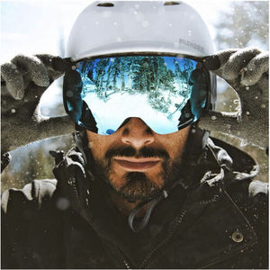 Extra ricambio senza cornice a 10 punti magneti da sci lente Anti-appannamento cilindrica per ciclismo sport all'aria aperta - Product Image 3