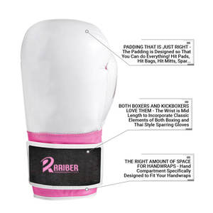 Gants de boxe en cuir véritable à vendre en ligne Gants de boxe respirants personnalisés de marque privée - Product Image 4