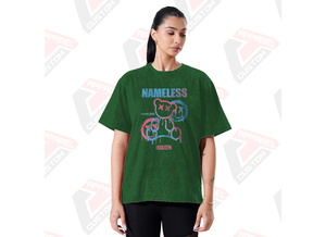 เสื้อยืดผ้ายีนส์ผ้ายีนส์ผ้าลูกฟูกสำหรับผู้หญิงทันสมัยทันสมัยทันสมัยผ้าลินินเป็นมิตรต่อสิ่งแวดล้อมผ้าปะติดลูกปัด - Product Image 4