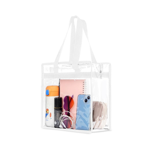 2025 Transparent Tote <b>Bag</b> with Zipper for Gym <b>Clear</b> <b>Bag</b> for Stadium Events Approved Large Concert Sports Totes <b>Bags</b> OEM Service - Product Image 4