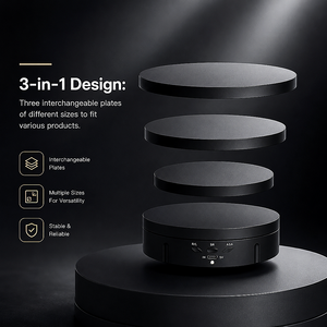 Présentoir Électrique Rotatif à LED, Support de Présentation Motorisé à 360°, Présentoir de Produits USB 5V pour Bijoux et Montres - Product Image 2