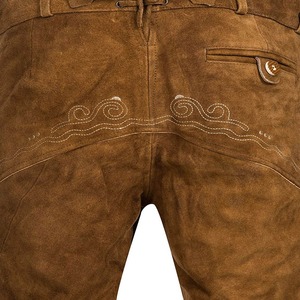 กางเกงขาสั้นบาวาเรียของผู้ชายหนังแท้ดีไซน์ดีที่สุดสไตล์บาวาเรีย - Product Image 4