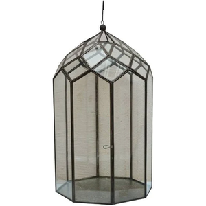 Portavelas geométrico elegante más vendido directo de fábrica al por mayor precio barato decorativo hecho a mano Terrario de cristal linterna - Product Image 6