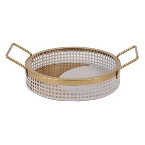 Restaurante Café Hotel Servidor Platos Comida Servidor de café Bandeja de metal Diseño exclusivo Bandeja para servir Forma personalizada Bandeja redondeada - Product Image 1