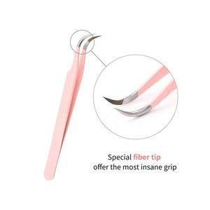 Pince à épiler pour extensions de cils Maquillage en acier inoxydable pince à faux cils non magnétique pince à épiler précise 3D - Product Image 3