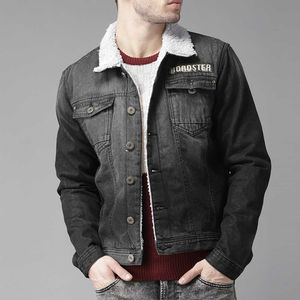 Chaqueta Vaquera Premium de Alta Calidad para Hombre, Estilo Vintage Desgastado, Corte Ajustado, Ropa Urbana y Cortavientos para Invierno - Product Image 1
