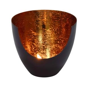 Petit Porte-Bougie en Fer Noir et Or Fait Main avec Bougie Votive Perforée Décoration de Noël Décoration de Bougie pour la Maison - Product Image 6