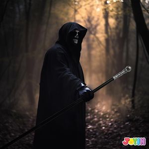 Nautical Spook tacular Halloween Argent Canne de Marche Costume Bâton de Marche pour Jouer Costume Bâton - Product Image 3