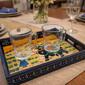 Plateau de service en bois MDF avec revêtement émaillé, design, hôtels et restaurants, articles de cuisine, plateau de table, haute qualité - Product Image 1