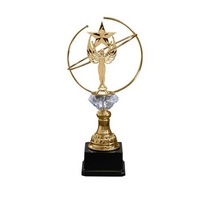 Trophée en métal au design unique d'inspiration vintage pour les prix d'excellence dans les secteurs du sport et de la musique artistique et des entreprises