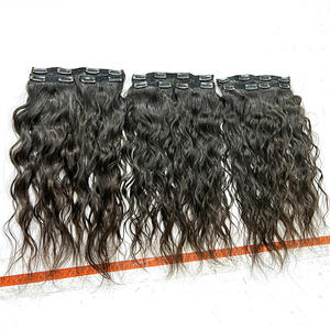 Extensions de cheveux à clipser à cuticules alignées à 100% de haute qualité du vendeur indien Extensions de cheveux de la meilleure qualité - Product Image 2