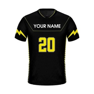 Jersey de fútbol americano de poliéster transpirable sublimado, uniforme de equipo personalizado, diseño de logotipo de número de equipo, camiseta de fútbol americano - Product Image 1